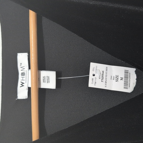 NWT WHBM White House Black Market Surplice Velvet Knee Length Strapless Dress - Picture 4 of 15